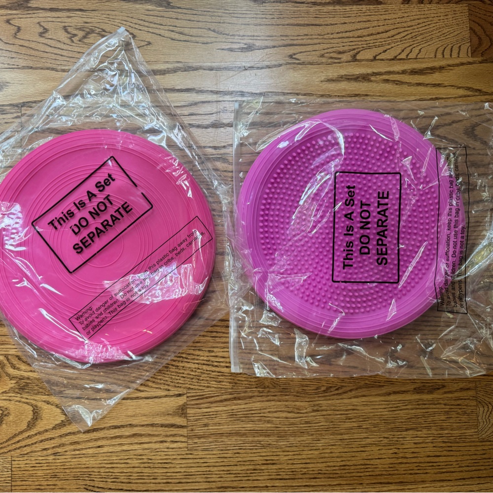 Pink Textured Balance Disc Set